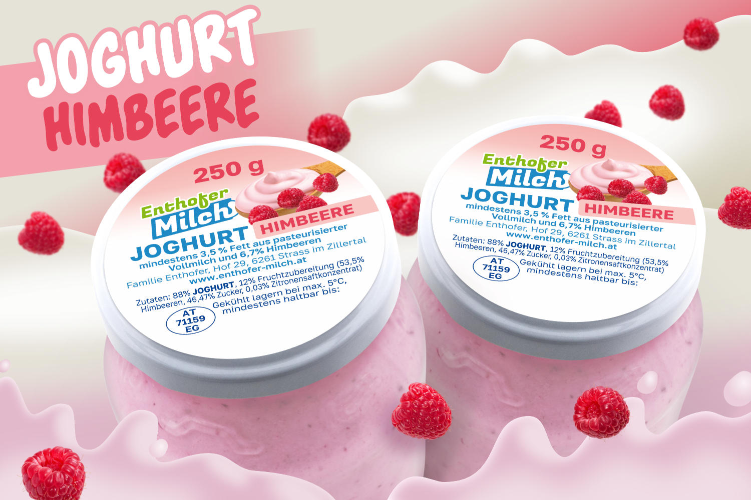 Enthofer Fruchtjoghurt Gläser